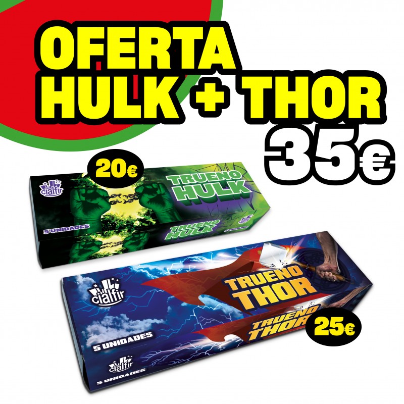 Oferta Hulk + Thor