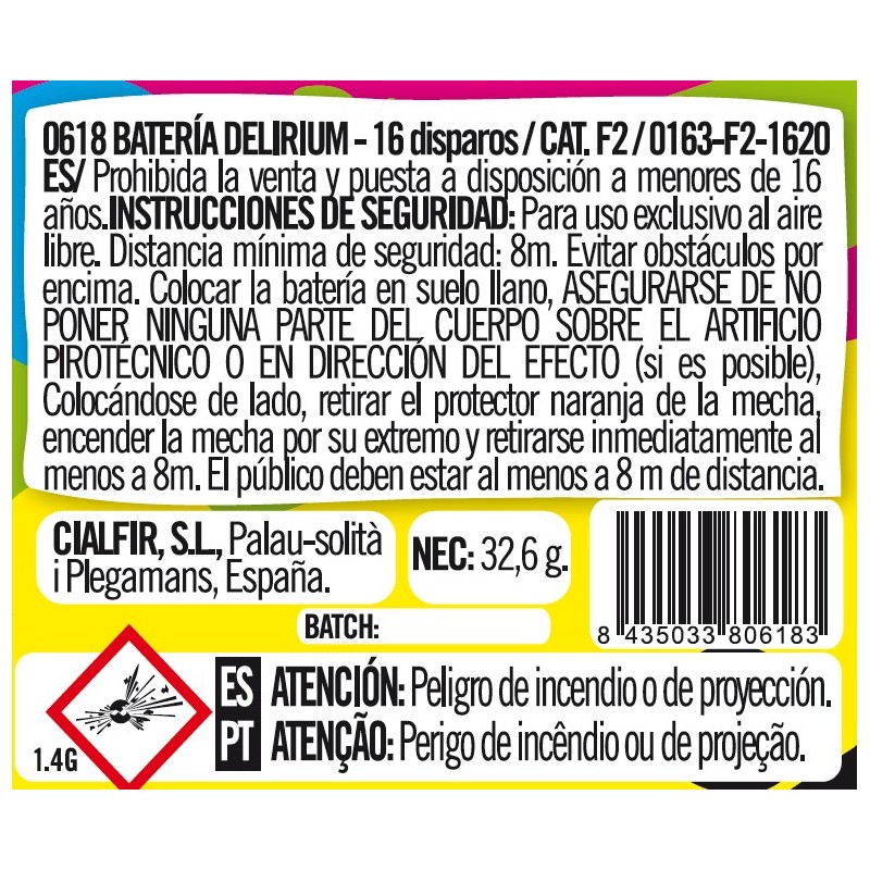 Batería Delirium
