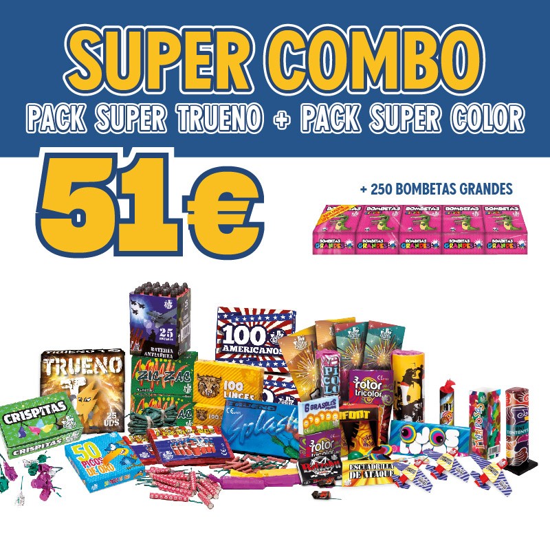 SUPER COMBO + 5 BOMBETAS...